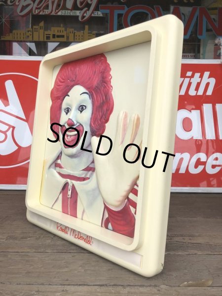 画像3: Vintage Ronald McDonald 3D Wall Sign (S202） (3)