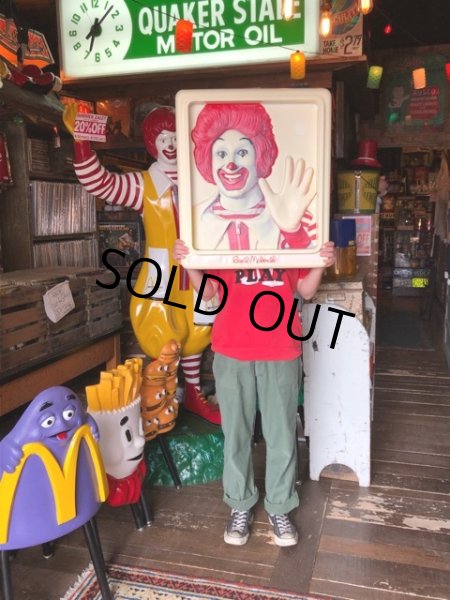 画像9: Vintage Ronald McDonald 3D Wall Sign (S202） (9)