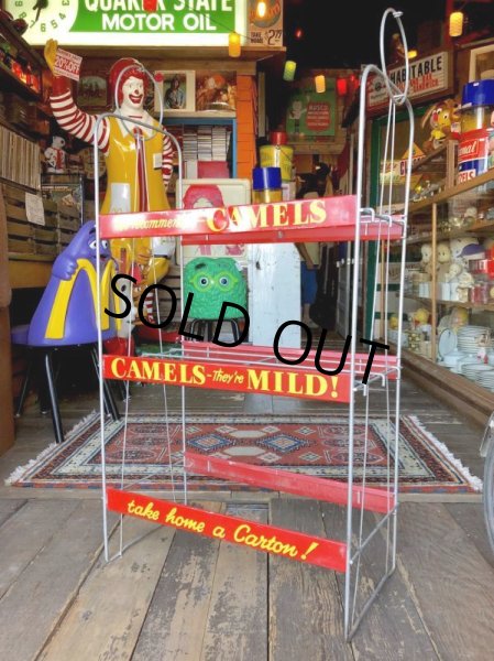 画像2: 50s Vintage CAMEL Cigarette Store Display Wire Rack (T204） (2)