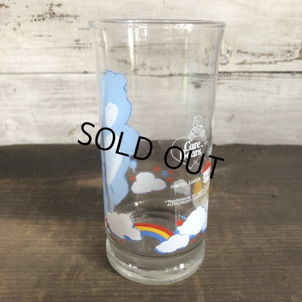 画像2: 1983 Pizza Hut Vintage Glass Care Bear Grumpy (w468) (2)