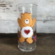 画像1: 1983 Pizza Hut Vintage Glass Care Bear TenderHeart (w469) (1)