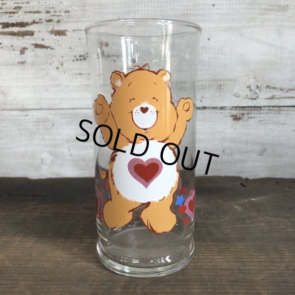 画像1: 1983 Pizza Hut Vintage Glass Care Bear TenderHeart (w469) (1)