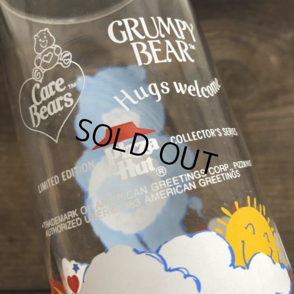 画像5: 1983 Pizza Hut Vintage Glass Care Bear Grumpy (w468) (5)