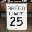 画像1: Vintage Road Sign SPEED LIMIT 25 (T230) (1)