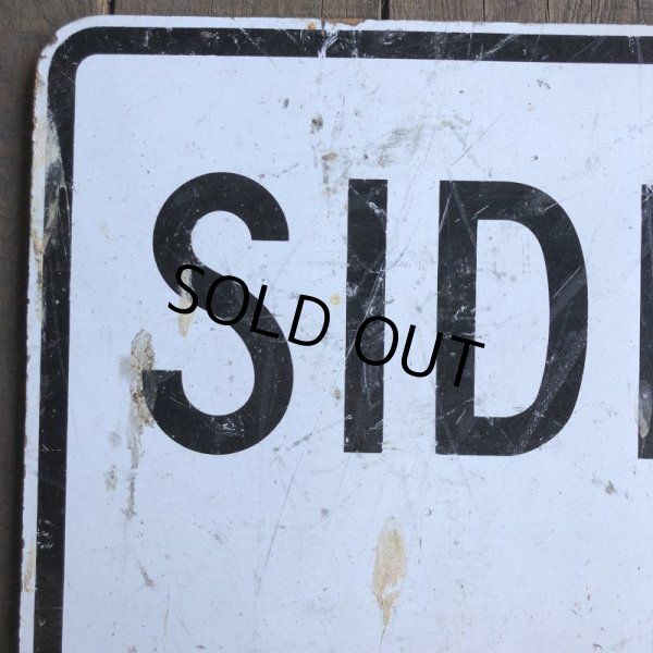 画像4: Vintage Road Sign SIDEWALK CLOSED (T225) (4)