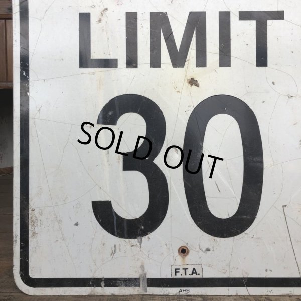 画像3: Vintage Road Sign SPEED LIMIT 30 (T229) (3)