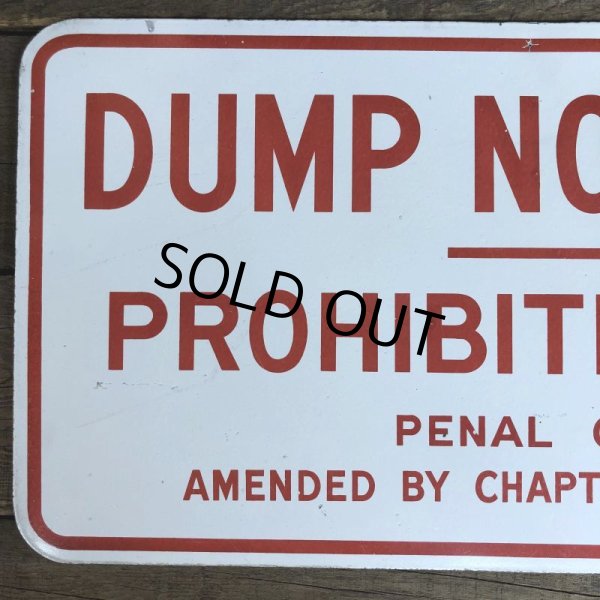 画像6: Vintage Road Sign DUMP NO RUBBISH (T226) (6)
