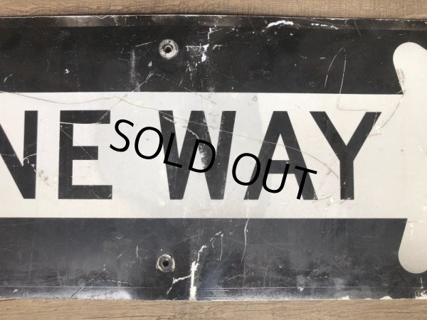 画像7: Vintage Road Sign ONE WAY (T227) (7)