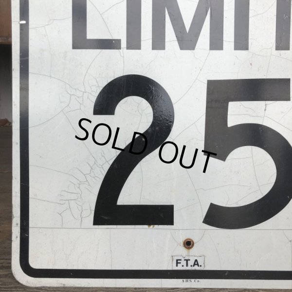 画像3: Vintage Road Sign SPEED LIMIT 25 (T230) (3)