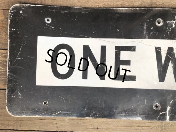 画像6: Vintage Road Sign ONE WAY (T227) (6)