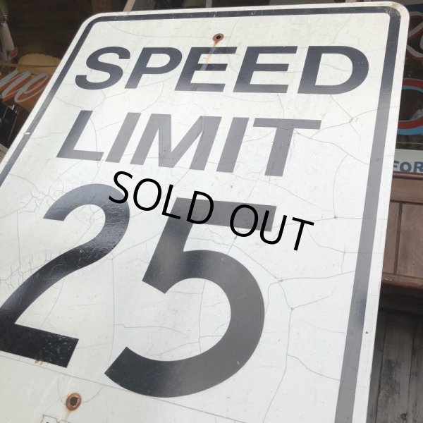 画像4: Vintage Road Sign SPEED LIMIT 25 (T230) (4)