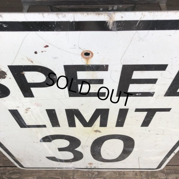 画像2: Vintage Road Sign SPEED LIMIT 30 (T229) (2)