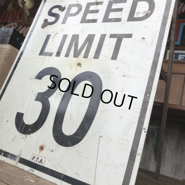 画像4: Vintage Road Sign SPEED LIMIT 30 (T229) (4)