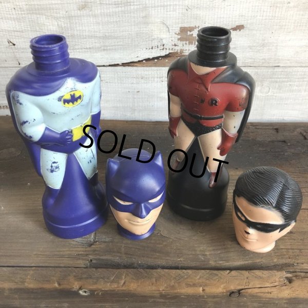 画像8: Vintage Soaky Bobble Bath bottle BATMAN & ROBIN Set (T240) (8)