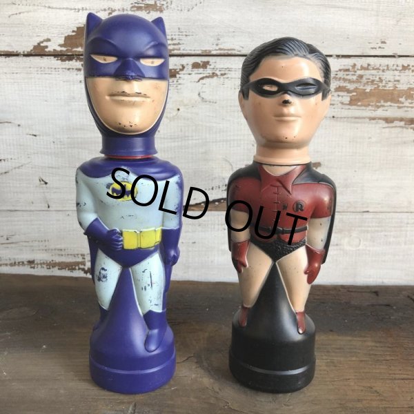 画像2: Vintage Soaky Bobble Bath bottle BATMAN & ROBIN Set (T240) (2)