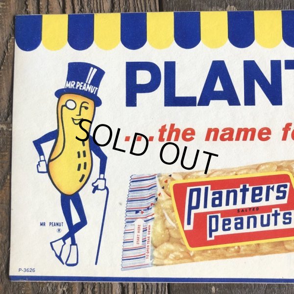 画像4: 1960s Vintage Advertising Store Decals Sign Planters Mr.Peanuts (T235) (4)