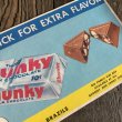 画像5: 1960s Vintage Advertising Store Decals Sign Chunky Chocolate Bar (T236) (5)