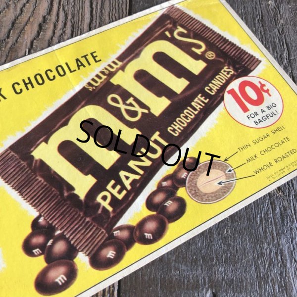 画像6: 1960s Vintage Advertising Store Decals Sign M&M's (T234) (6)