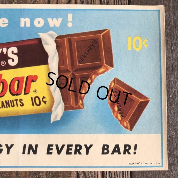 画像3: 1960s Vintage Advertising Store Decals Sign Hershey's Mr.Goodbar (T233) (3)