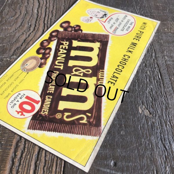画像5: 1960s Vintage Advertising Store Decals Sign M&M's (T234) (5)