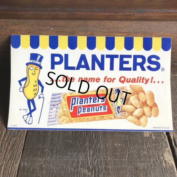 画像2: 1960s Vintage Advertising Store Decals Sign Planters Mr.Peanuts (T235) (2)