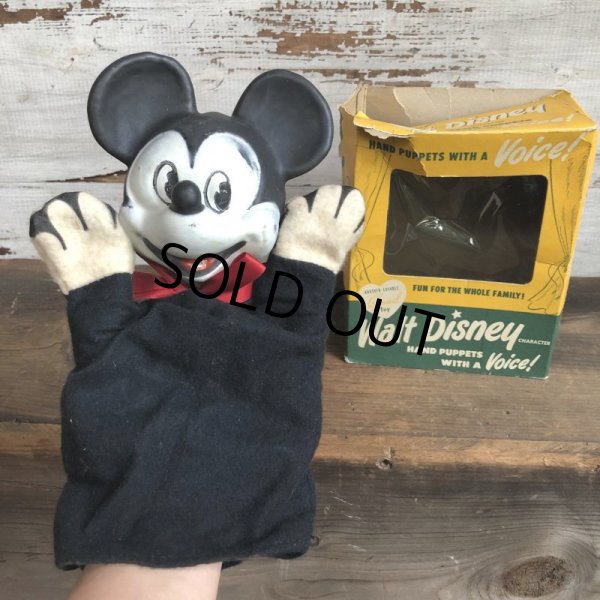 画像7: 50s Vintage GUND Walt Disney Hand Puppet Mickey (T252) (7)