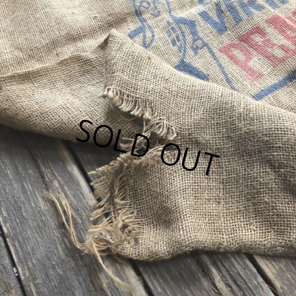画像6: Vintage Planters Mr. Peanut Burlap Bag (T269) (6)