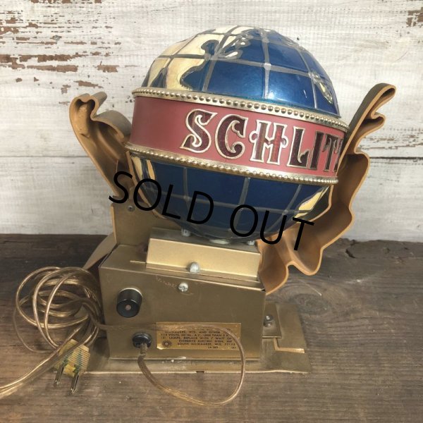 画像4: Vintage 70s Schlitz Beer Spinning Globe Motion Lighted Sign (T271) (4)