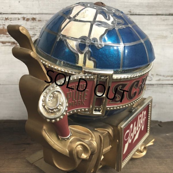 画像7: Vintage 70s Schlitz Beer Spinning Globe Motion Lighted Sign (T271) (7)