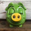 画像6: 70s Vintage Psychedelic Hippi Pig Piggy Bank BIG SIZE (T284) (6)