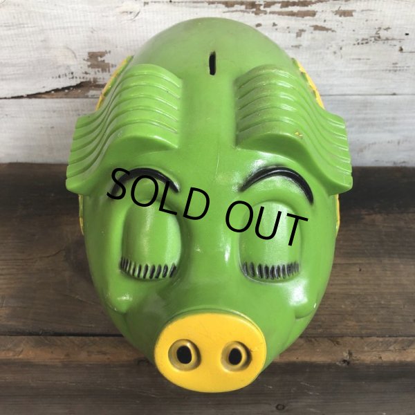 画像7: 70s Vintage Psychedelic Hippi Pig Piggy Bank BIG SIZE (T284) (7)