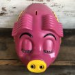 画像7: 70s Vintage Psychedelic Hippi Pig Piggy Bank BIG SIZE (T285) (7)