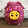 画像6: 70s Vintage Psychedelic Hippi Pig Piggy Bank BIG SIZE (T285) (6)