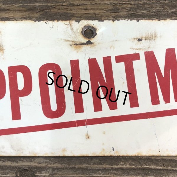 画像10: Vintage Sign SHOWN BY APPOINTMENT ONLY (T291) (10)