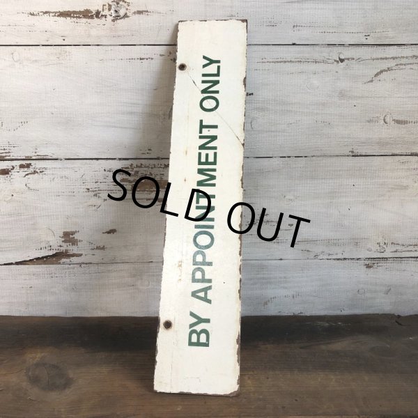 画像4: Vintage Sign BY APPOINTMENT ONLY (T290) (4)