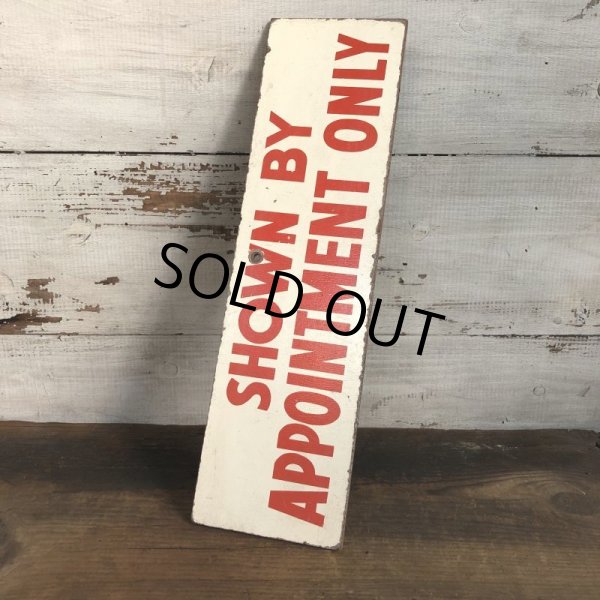 画像3: Vintage Sign SHOWN BY APPOINTMENT ONLY (T289) (3)