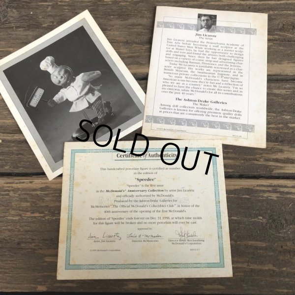画像13: Vintage McDonal's 1955-1995 40th Anniversary McMemories Speedee (T292) (13)