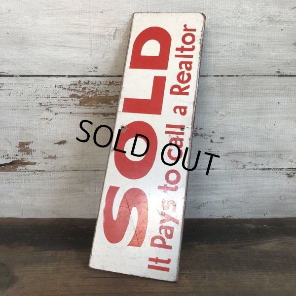 画像3: Vintage Sign SOLD It Pay to call a Realtor (T288) (3)