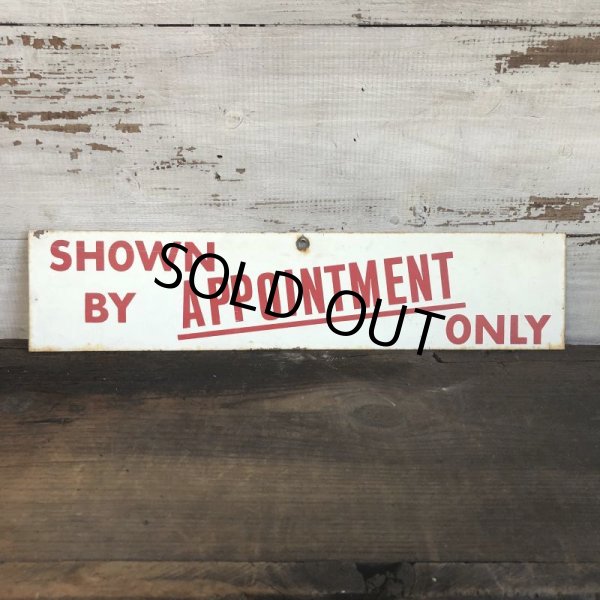 画像2: Vintage Sign SHOWN BY APPOINTMENT ONLY (T291) (2)