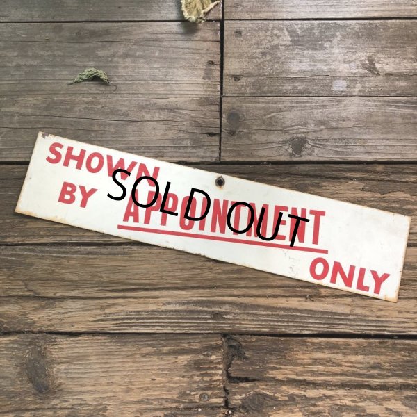 画像3: Vintage Sign SHOWN BY APPOINTMENT ONLY (T291) (3)