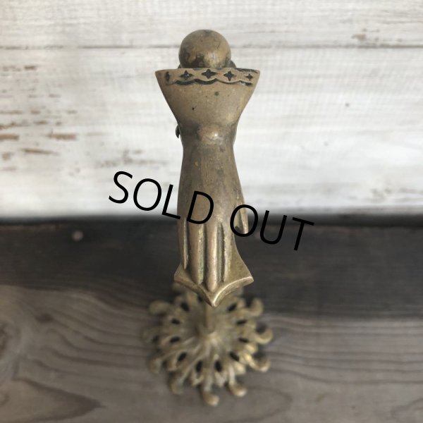 画像6: Vintage Brass Gloved Hand Clip Stand JAPAN (T294) (6)