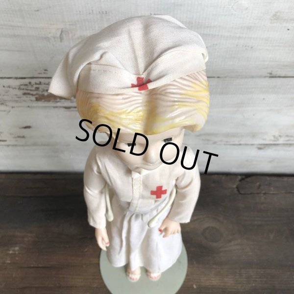 画像8: Vintage Red Cross Nurse Plastic Statue War Memorabilia 47cm (T309) 　 (8)