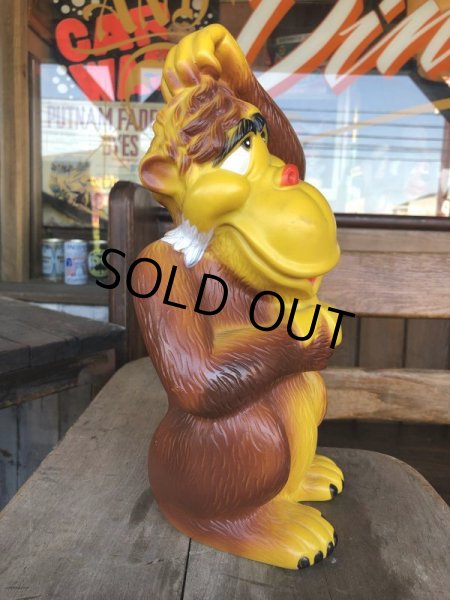 画像2: Vintage Banker systems Plastic Coin Bank Happy Monkey (T325)  (2)