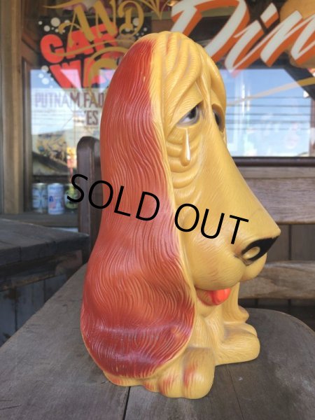 画像3: 70s Vintage My Toy Plastic Bank Basset hound SAD EYE DOG (T321)  (3)