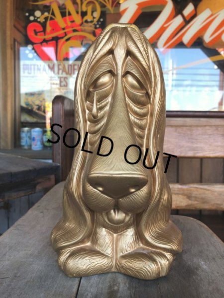 画像2: 70s Vintage My Toy Plastic Bank Basset hound SAD EYE DOG (T322)  (2)