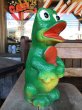 画像2: Vintage Psychedelic Hippie Frog Piggy Bank Green (T323)  (2)