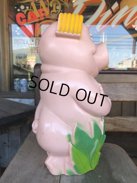 画像4: Vintage My toy Inc Plastic Coin Bank Lady Piggy (T337)  (4)