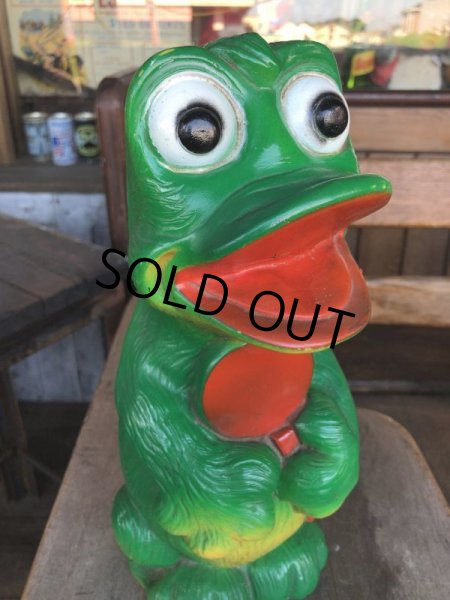 画像5: Vintage Psychedelic Hippie Frog Piggy Bank Green (T323)  (5)