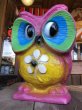 画像7: Vintage BDS Plastic Bank Psychedelic Hippie Owl Pink (T330)  (7)