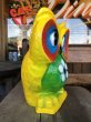 画像2: Vintage BDS Plastic Bank Psychedelic Hippie Owl Yellow (T331)  (2)